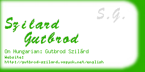 szilard gutbrod business card
